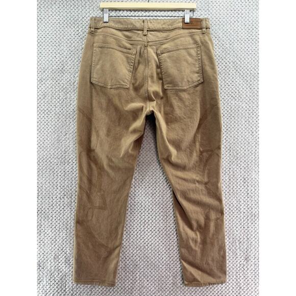 Lauren Ralph Lauren Jeans Women 16 Beige Denim High Rise Slim Straight Western - Picture 7 of 16